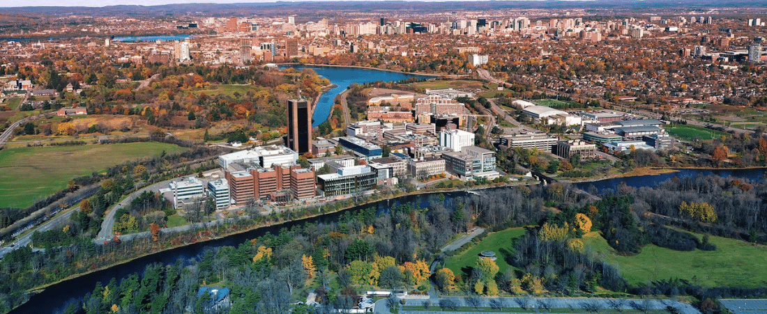 A photo of the Carleton campus